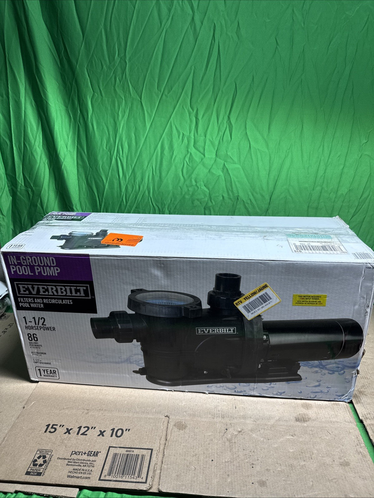 Everbilt 1.5 HP 2-Speed Pool Pump 230-Volt SPP15002-2SP