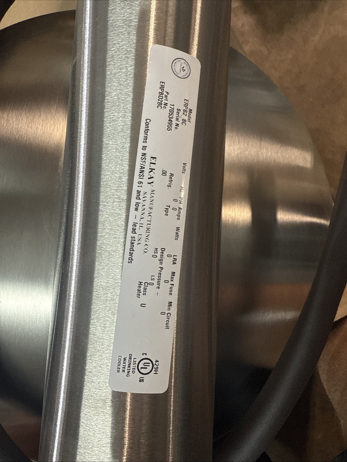 Elkay ERPBD28C Water Fountain Only Replacement Fountain