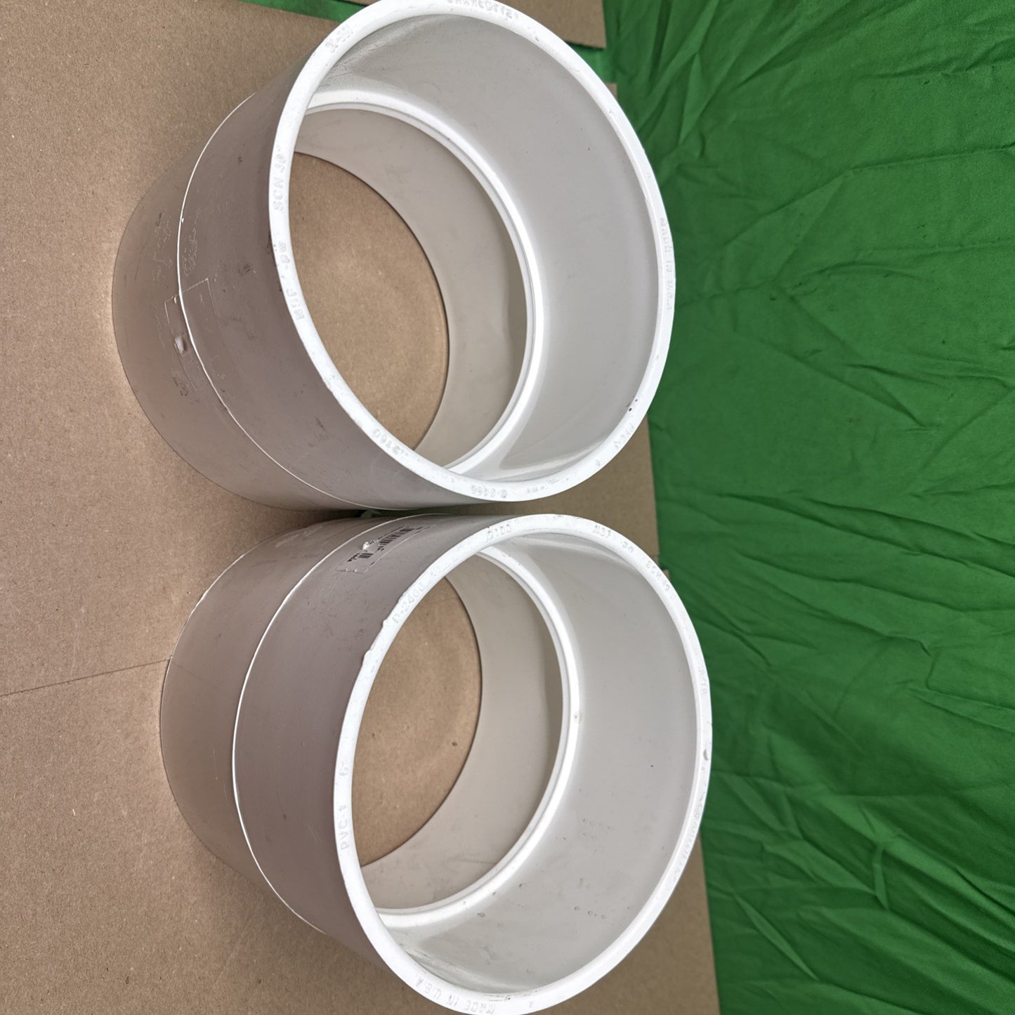 2x Charlotte 6” Sch 40 PVC Straight Coupling Socket Connect NSF Compliant NEW