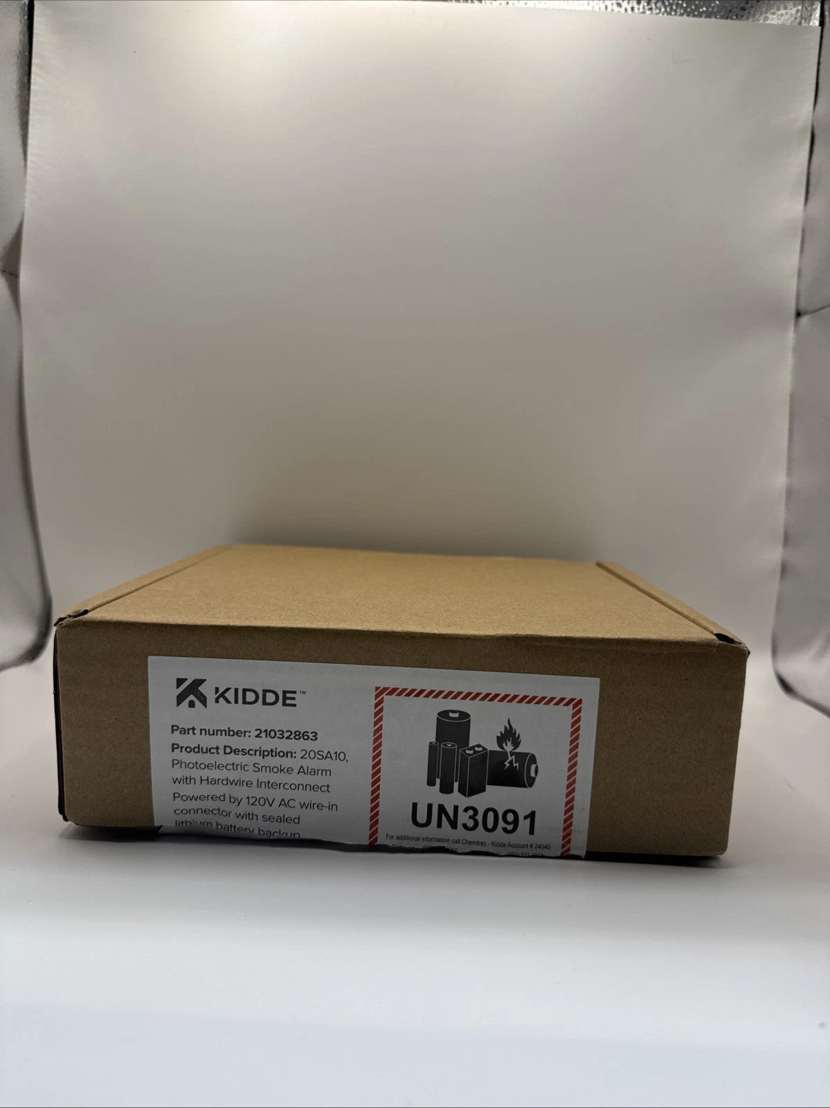 Kidde 20SA10 Hardwired Smoke Detector, 10-Year Battery, Interconnectable.