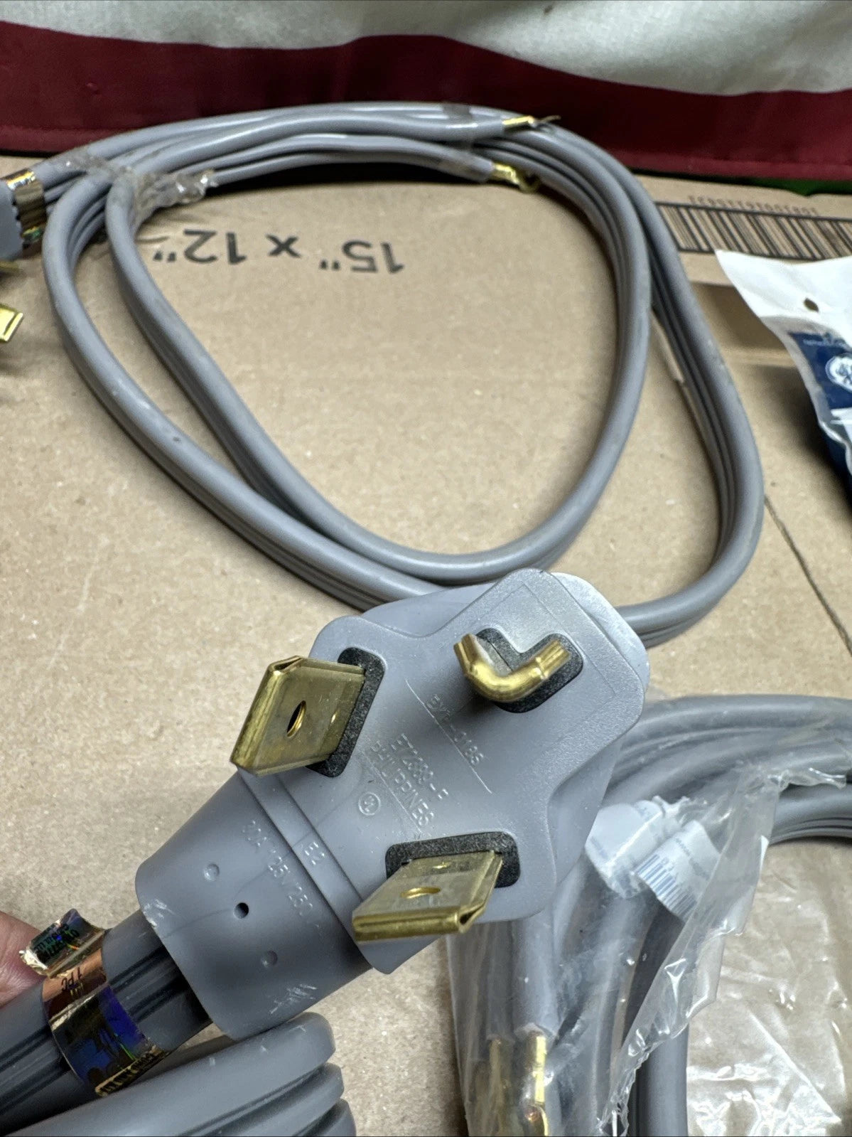 Assorted Dryer Power Cord 3 wire, 30 amp (M) Lot Of 4
