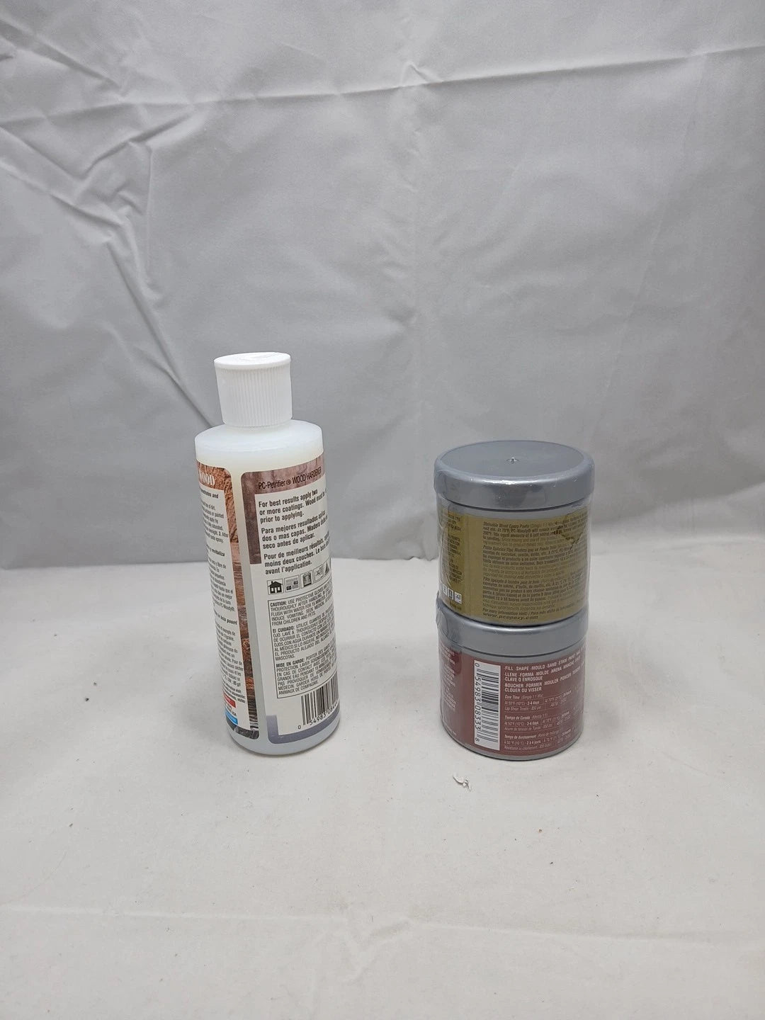 PC Products PC-Woody Wood Repair Epoxy Paste, Two-Part 6oz in Two Cans, Tan