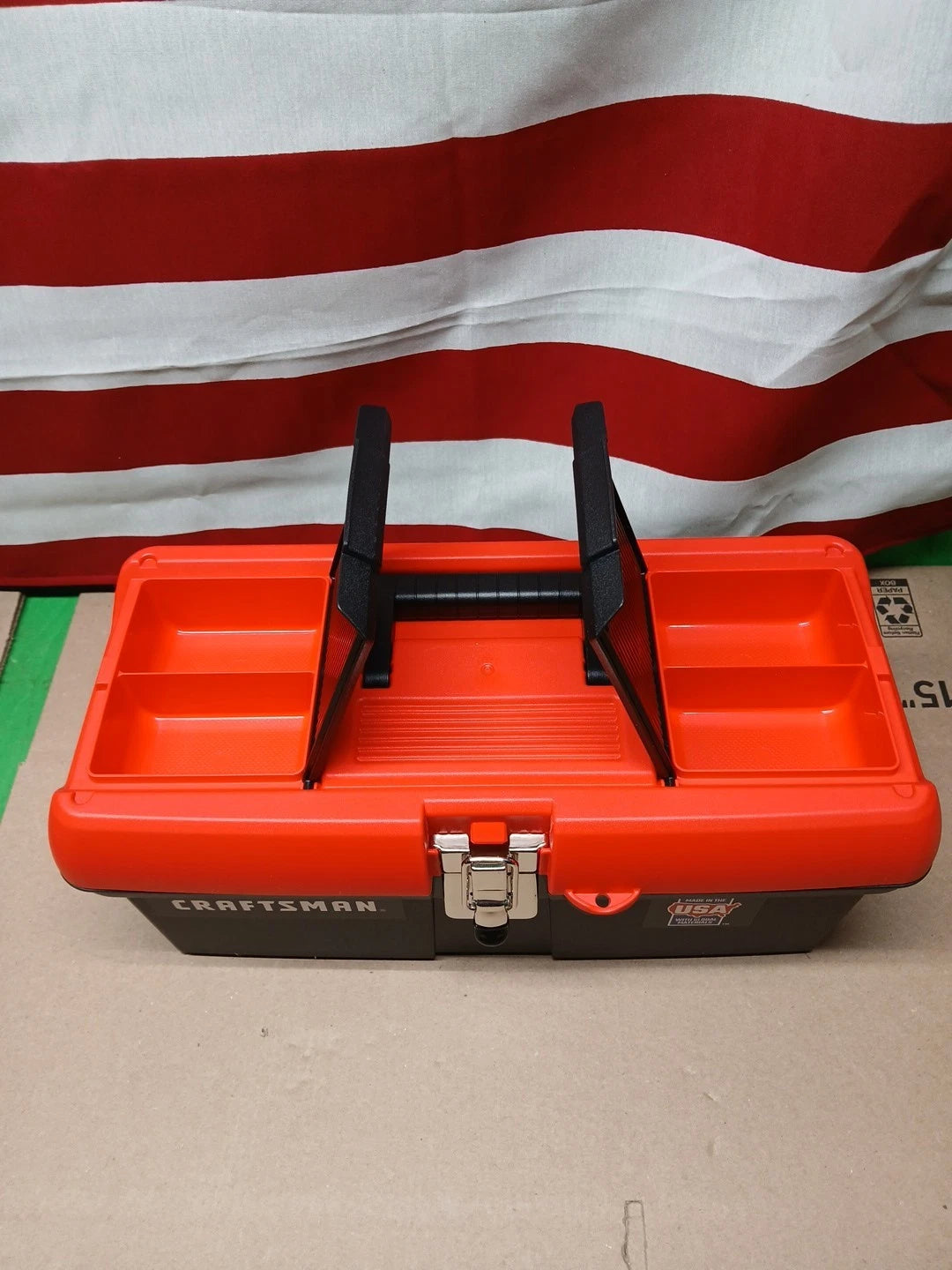 NEW CRAFTSMAN Tool Box Lockable 16x7 inch Red/Black CMST16901