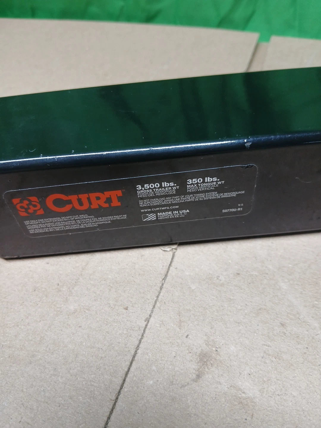 CURT 45775 2" to 1-1/4" Receiver Extender/Adapter 9-1/2" Length