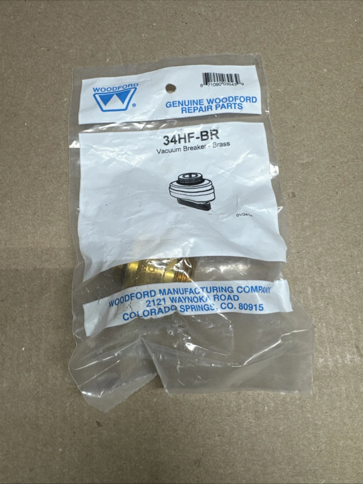 Woodford 34HF-BR Vacuum Breaker
