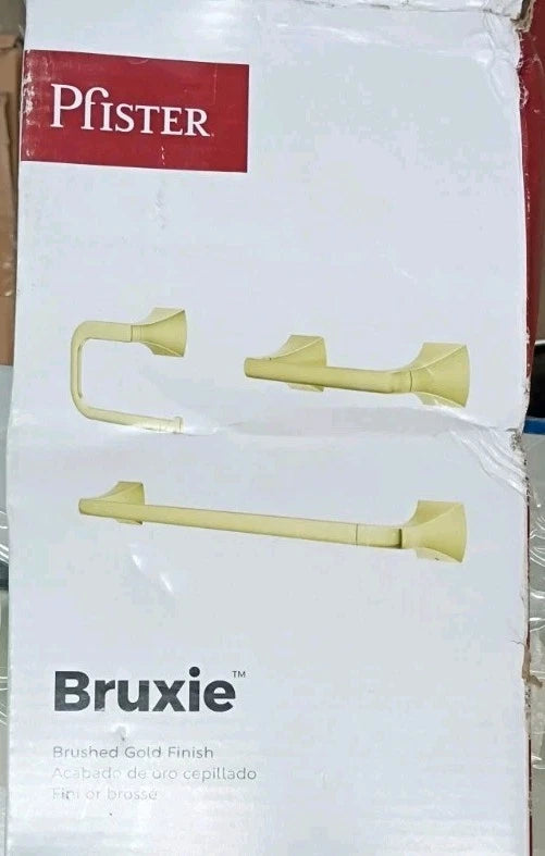Bruxie 3-Piece Bathroom Hardware Set with Towel Bar, Towel Ring, and Holder OB