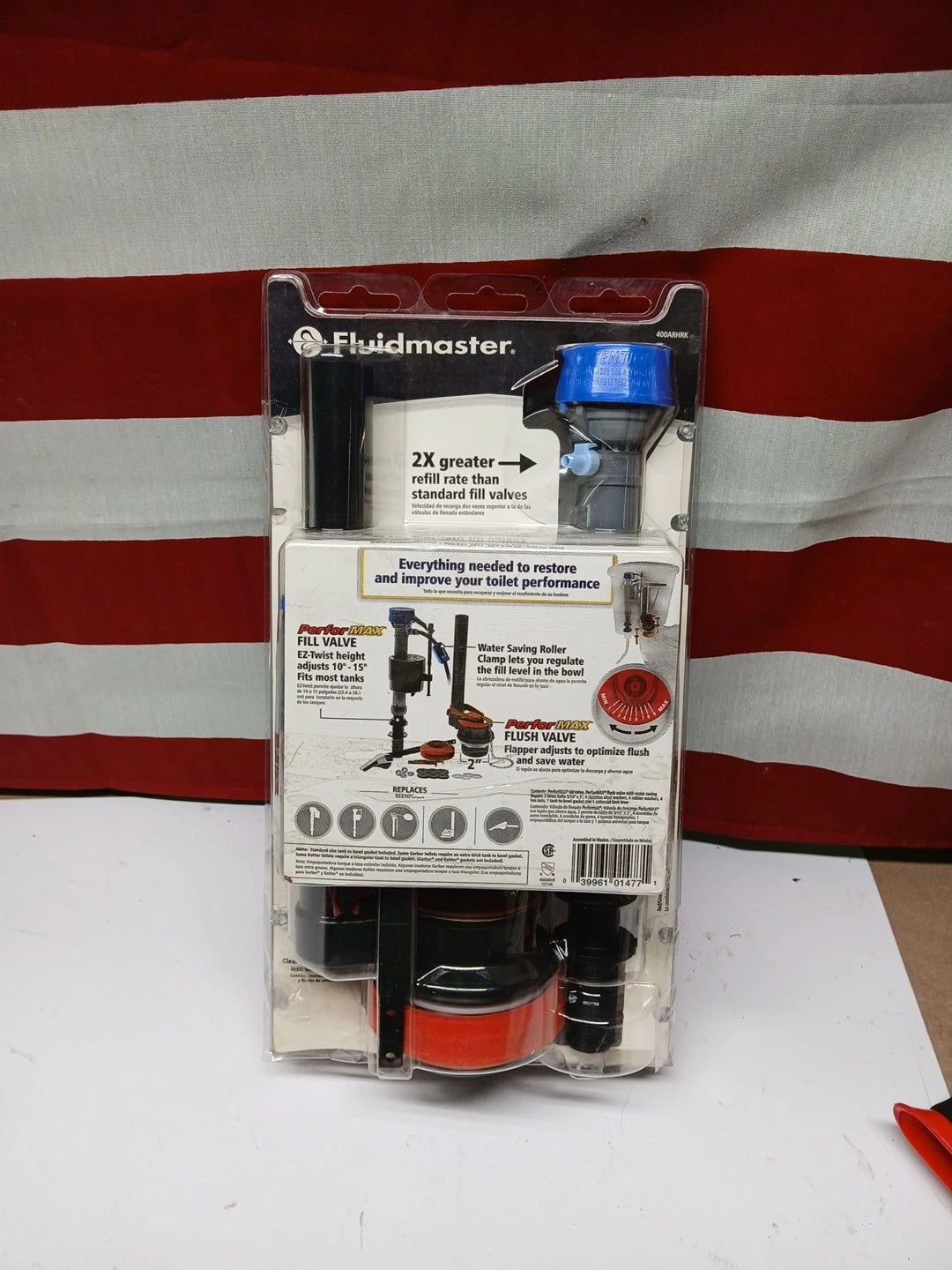 LOT OF 9- Fluidmaster Universal Complete Toilet Rebuild Repair Kit 10 H 400ARHRK
