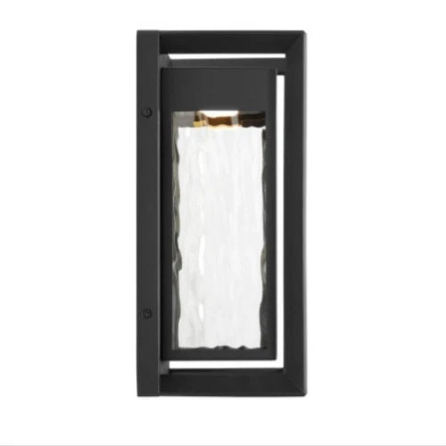 Studio Urband Small 1-light Textured Black Outdoor Integrated LED Wall Open Box