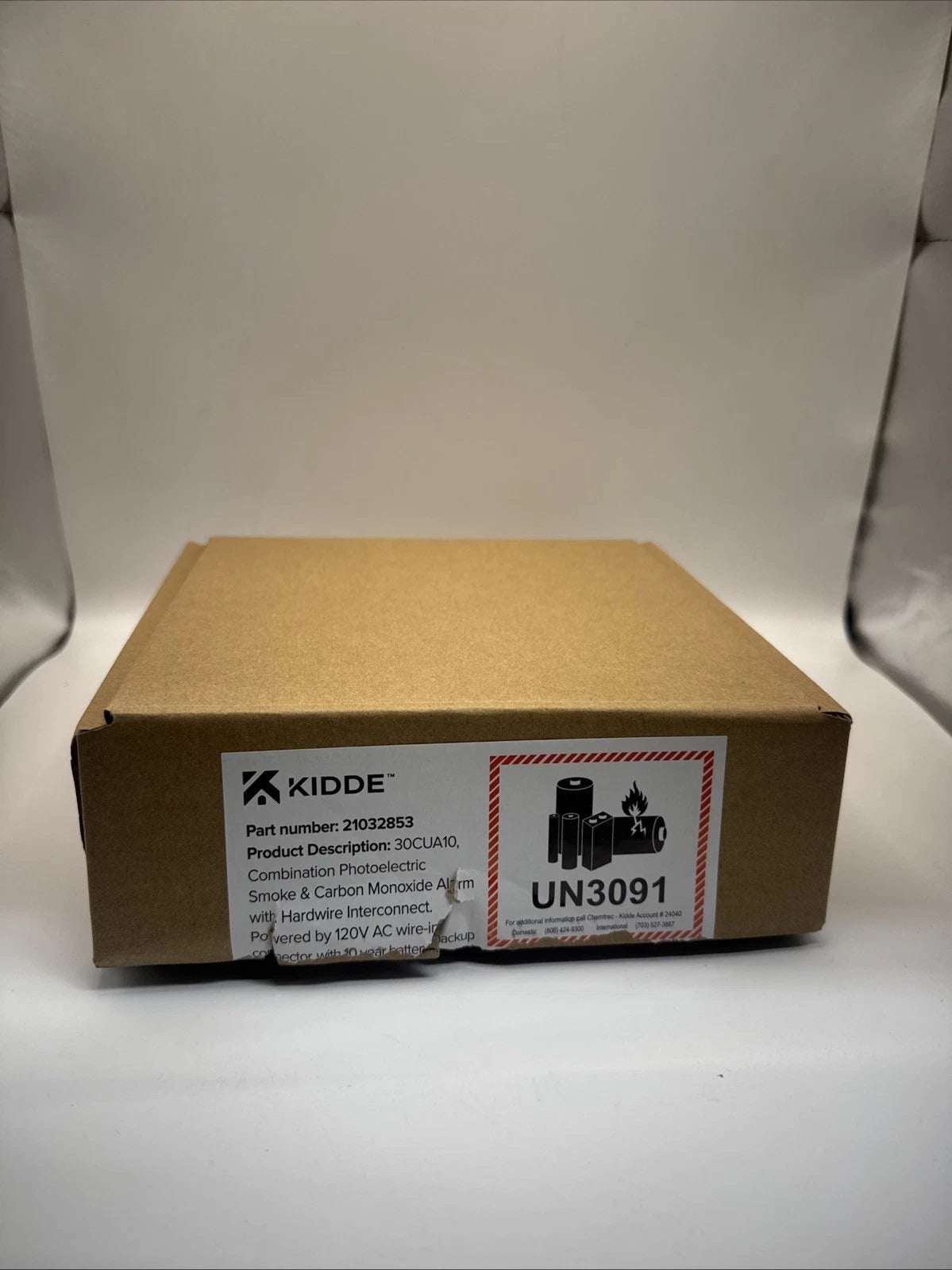Kidde Combination Photoelectric Smoke & Carbon Monoxide Alarm 30CUA10