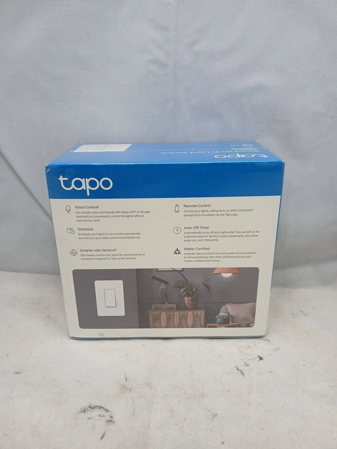 2 Pack- NIB Tapo S505 Single Pole Smart Wi-Fi Light Switch, Voice Control