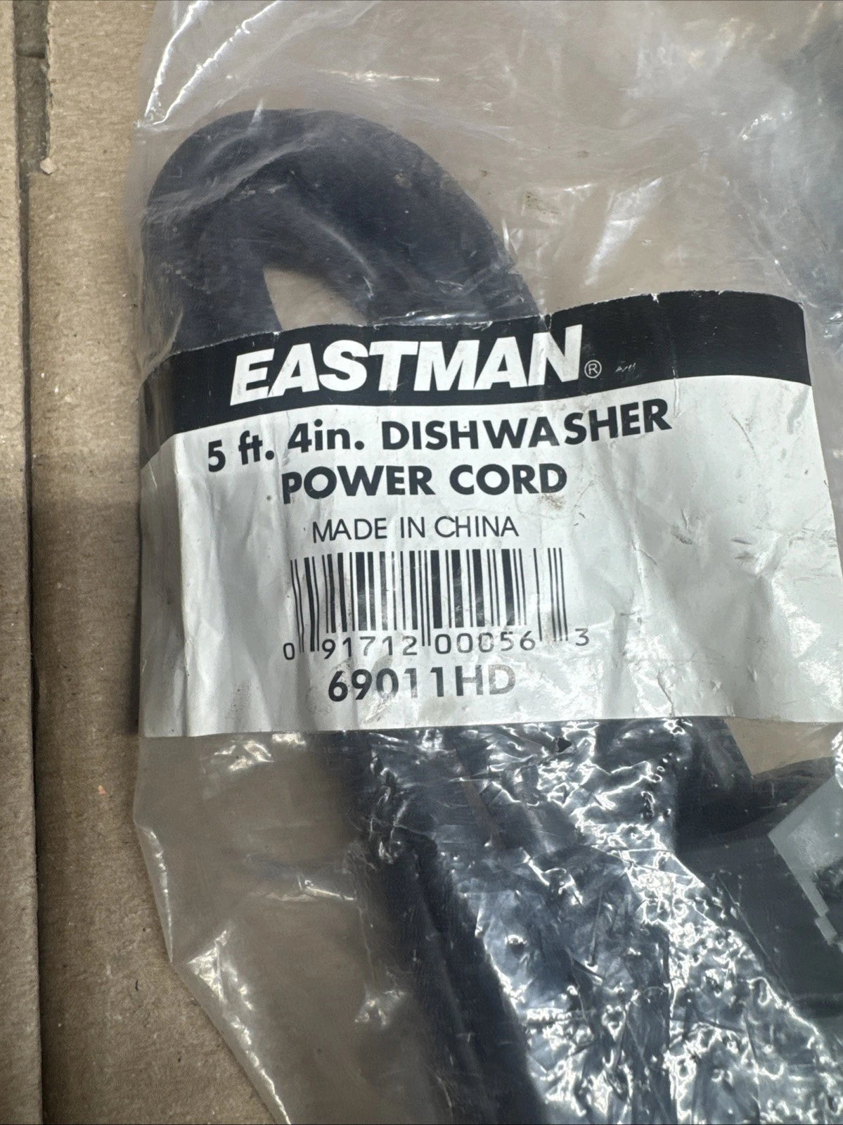 Lot Of 4 Eastman 5 Ft. 4in. Dishwasher Power Cord 69011HD M1