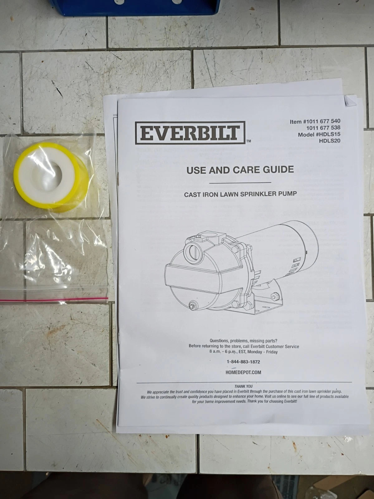 Everbilt 1-1/2 HP Cast Iron Lawn Irrigation Pump 115 /230 Dual Voltage FOR PART