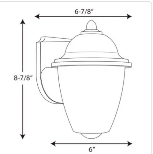 2 Pck Hting P584431 Polycarbonate Outdoor 6inch Width X 83/4inch Height Black OB