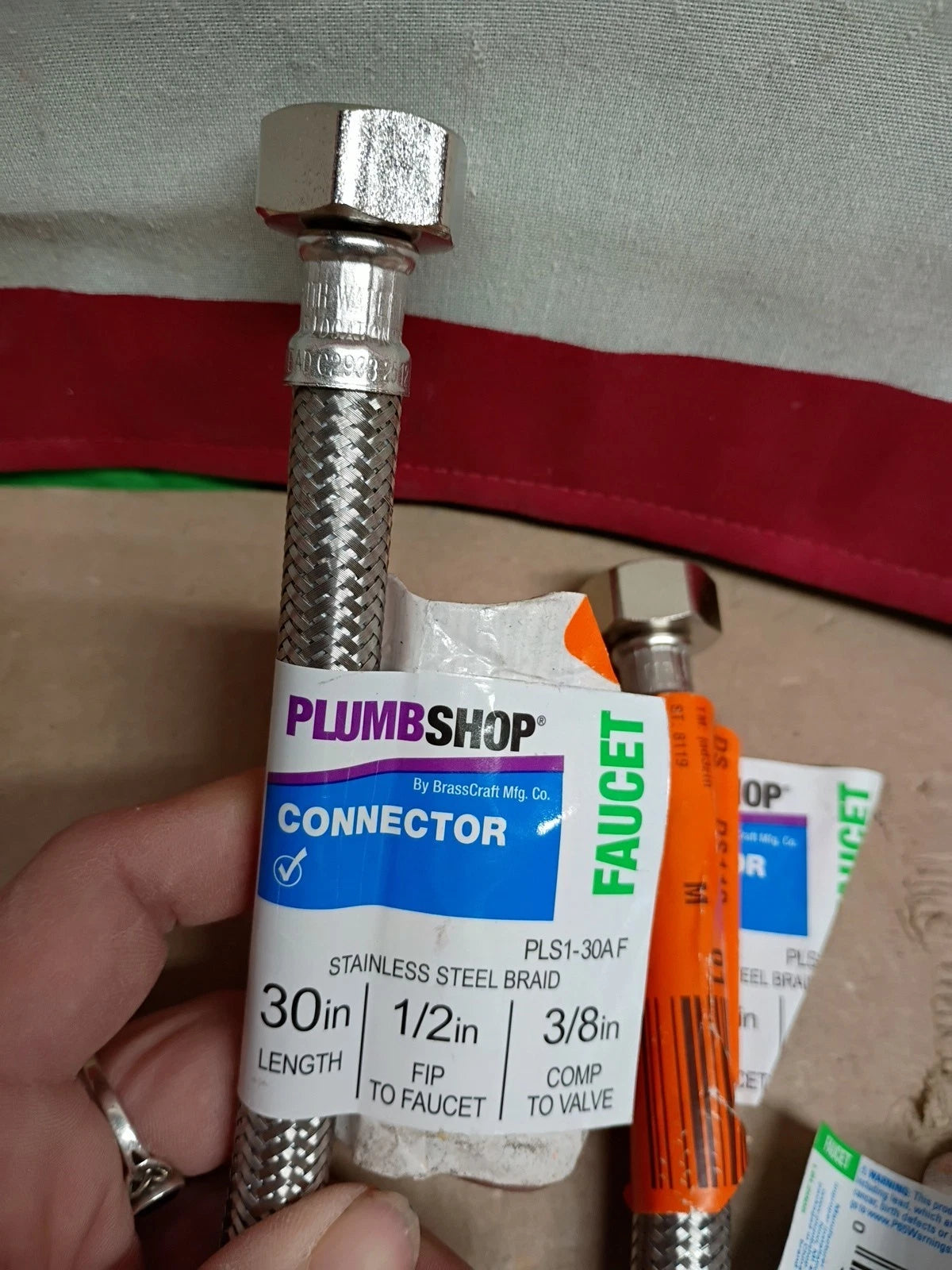 Lot Of 12 Plumbshop 3/8 in. Compression x 1/2 in. FIP x 30 in.