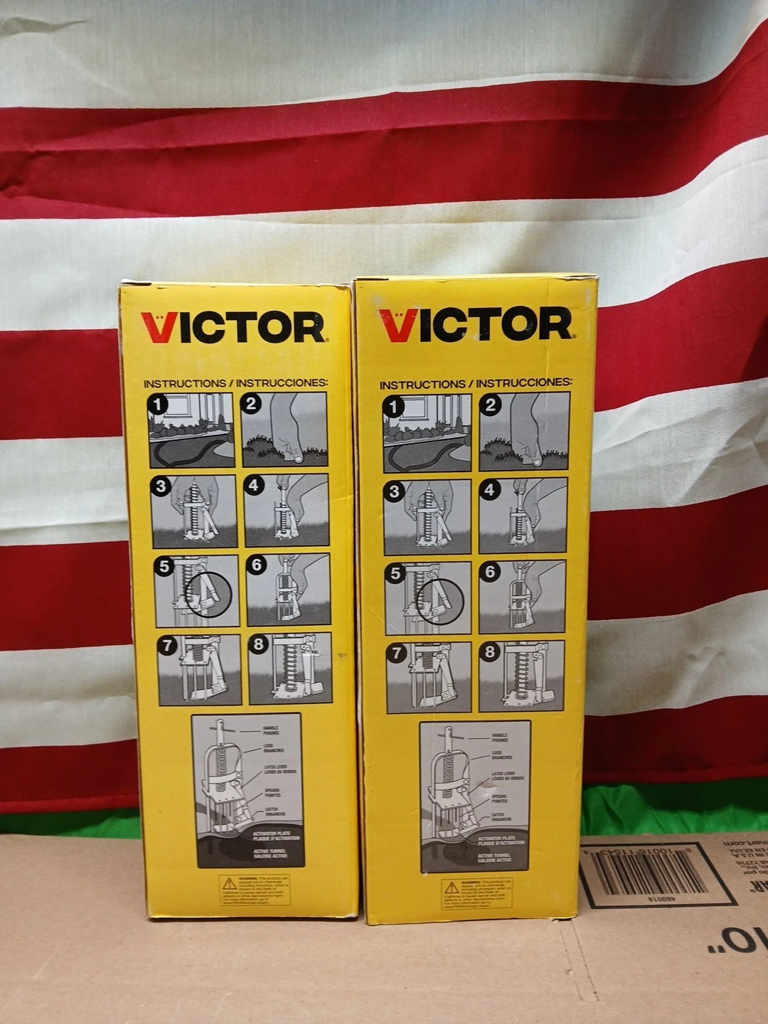 2pck VICTOR Original Mole Trap Spring Spike Plunger Style Model 0645 NEW IN BOX
