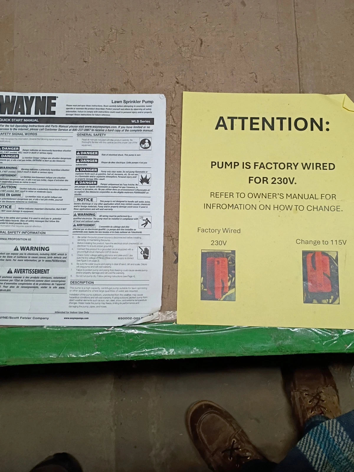 Wayne WLS150 1.5 HP High-Volume Cast-Iron Lawn Sprinkling Pump **READ DESCRIPT**