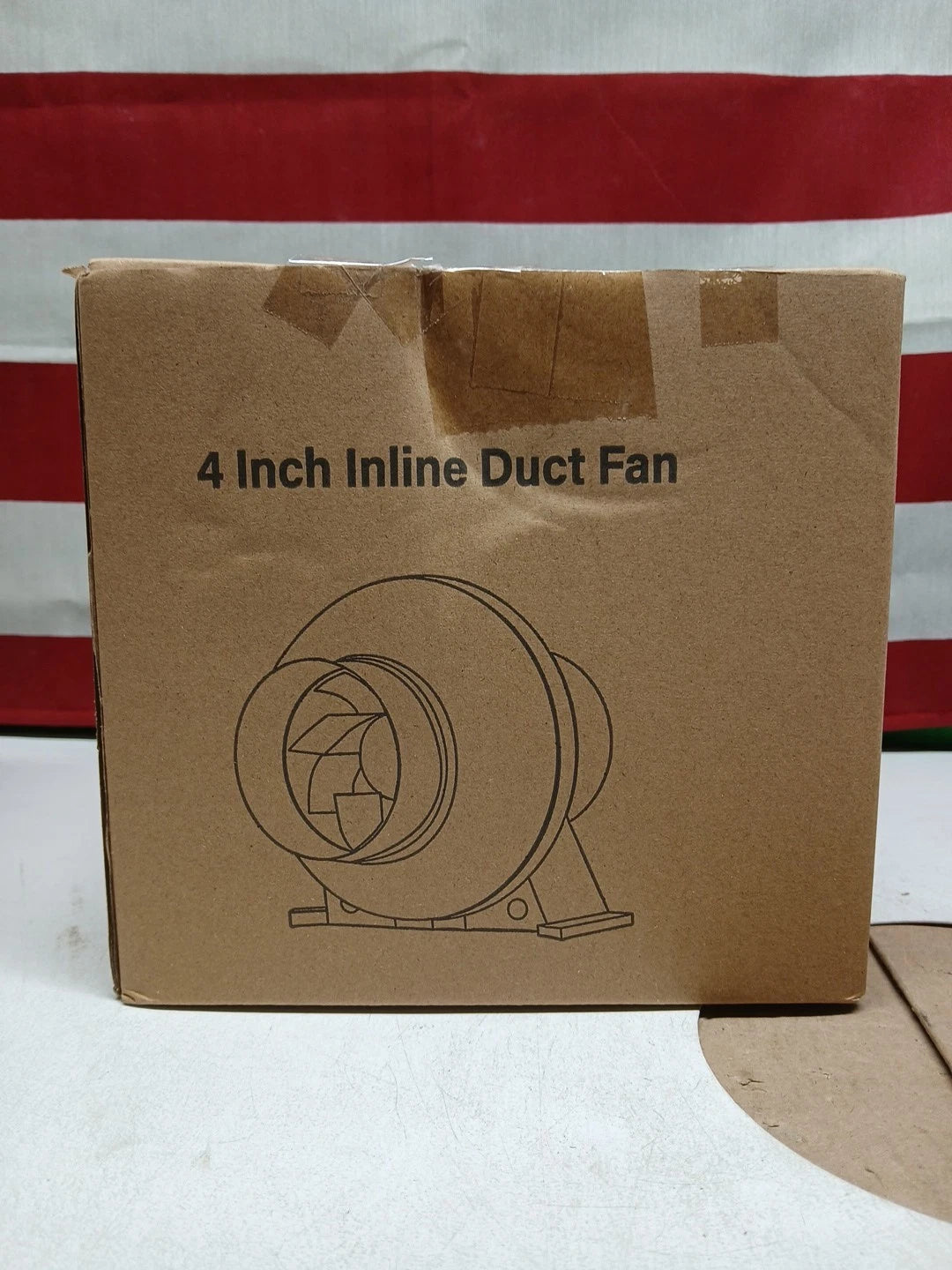 iPower 4" 195 CFM Inline Circulation Blower, 4" Air...