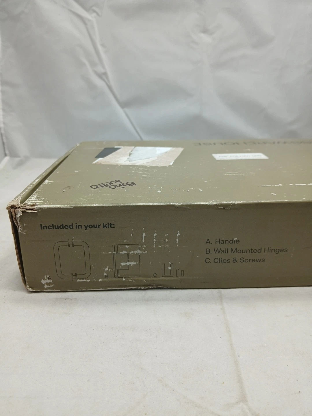 Wall Hinged Frameless Shower Door HINGES Only For 30 in. W x 78 in. H Glass Pane