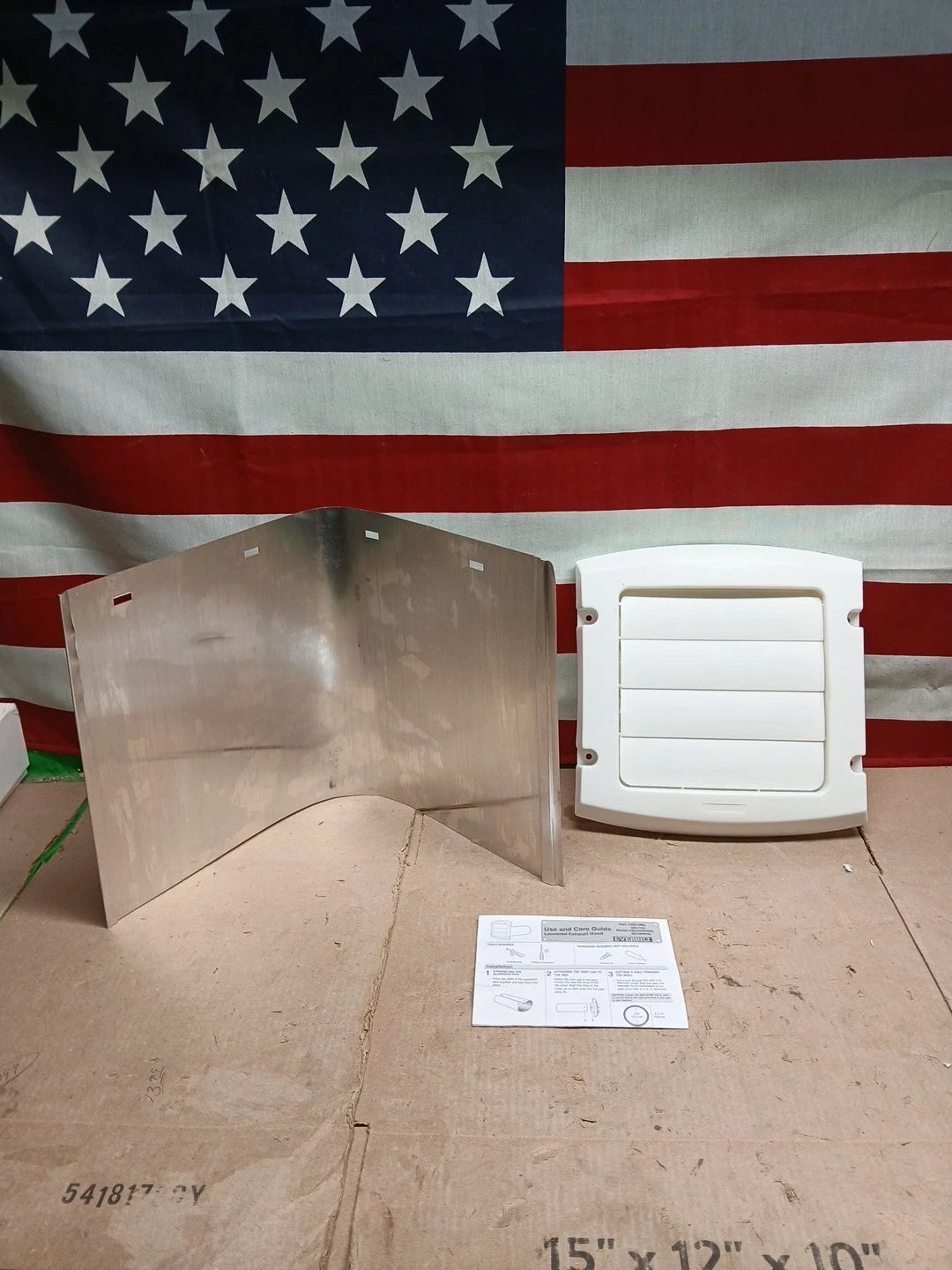 Lot Of 4 Everbilt 6 in. Louvered Exhaust Hood White Model # BLH6WHD