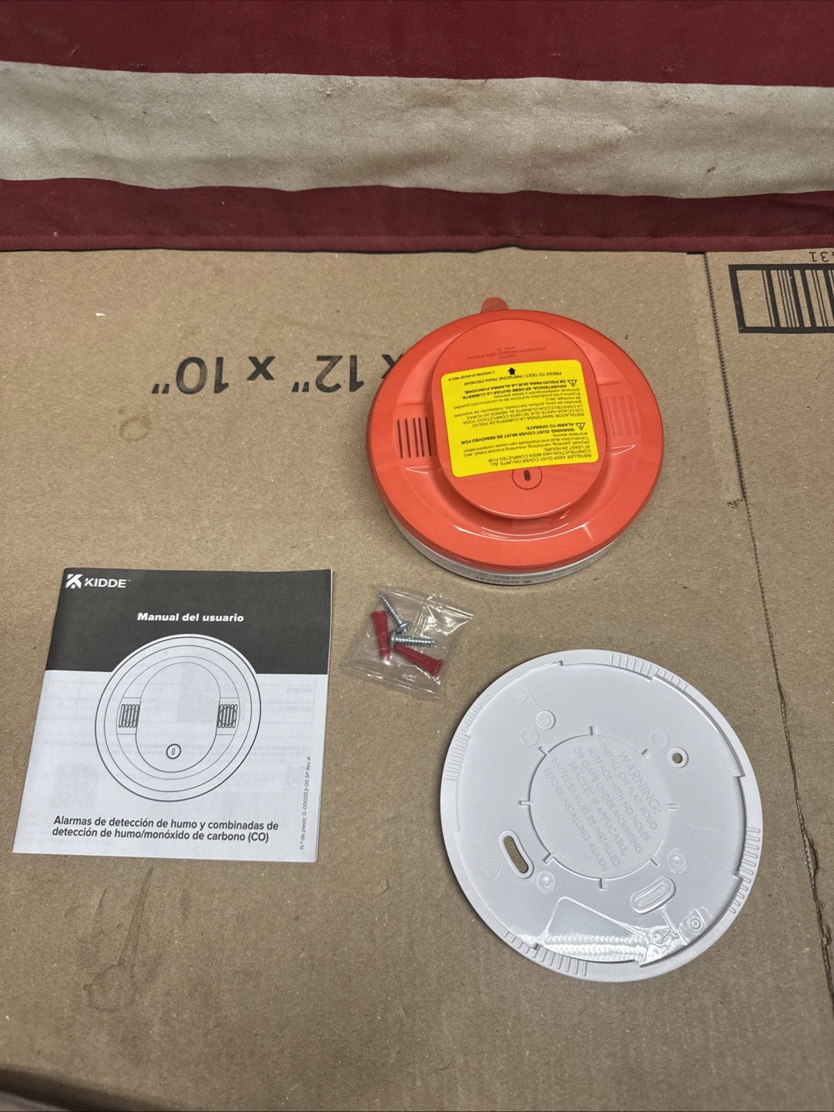 Kidde Smoke & Carbon Monoxide Detector 30CUD10, 10-Yr Battery