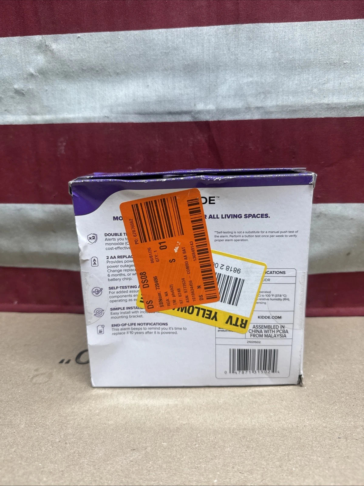 Kidde (30CUDR) AA Battery Powered Smoke & Carbon Monoxide Detector