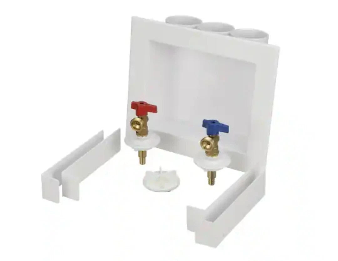 Lot Of 2 Oatey Quadtro Washing Machine Outlet Box 1/4" Turn x 2" Hub 38528 OB