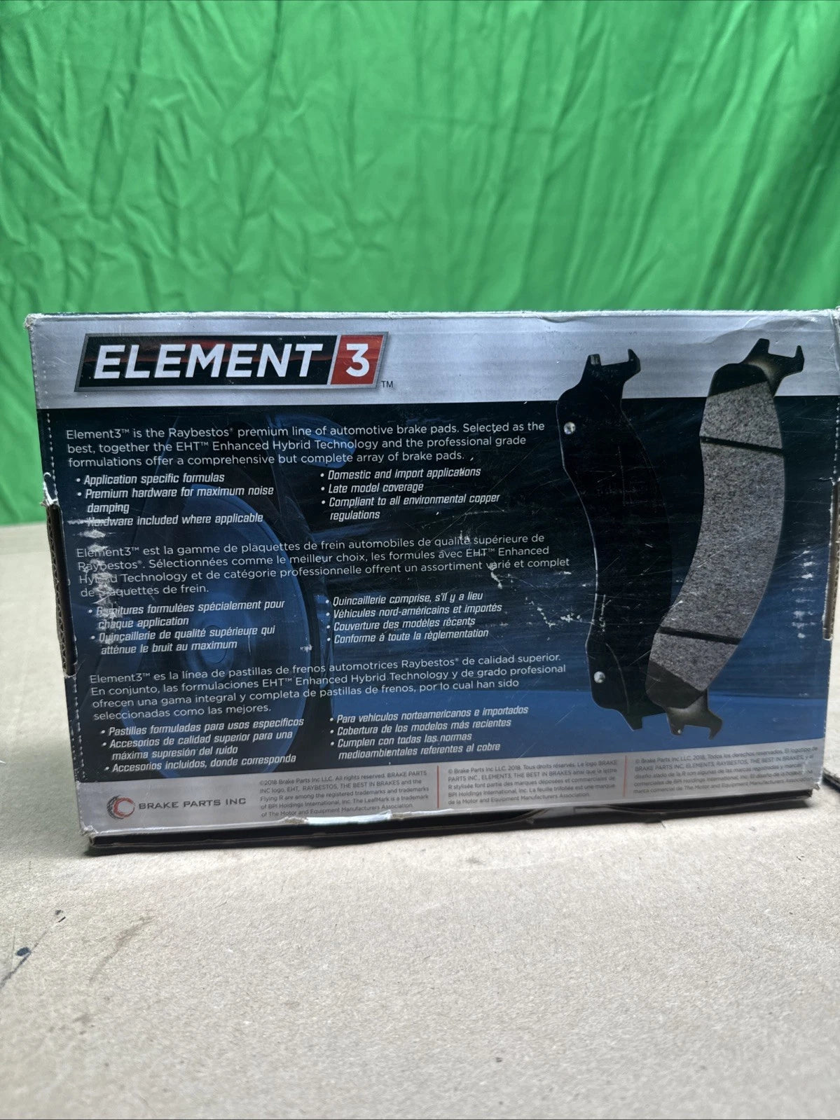 Raybestos EHT1759H Raybestos Element3 Hybrid Brake Pad Set
