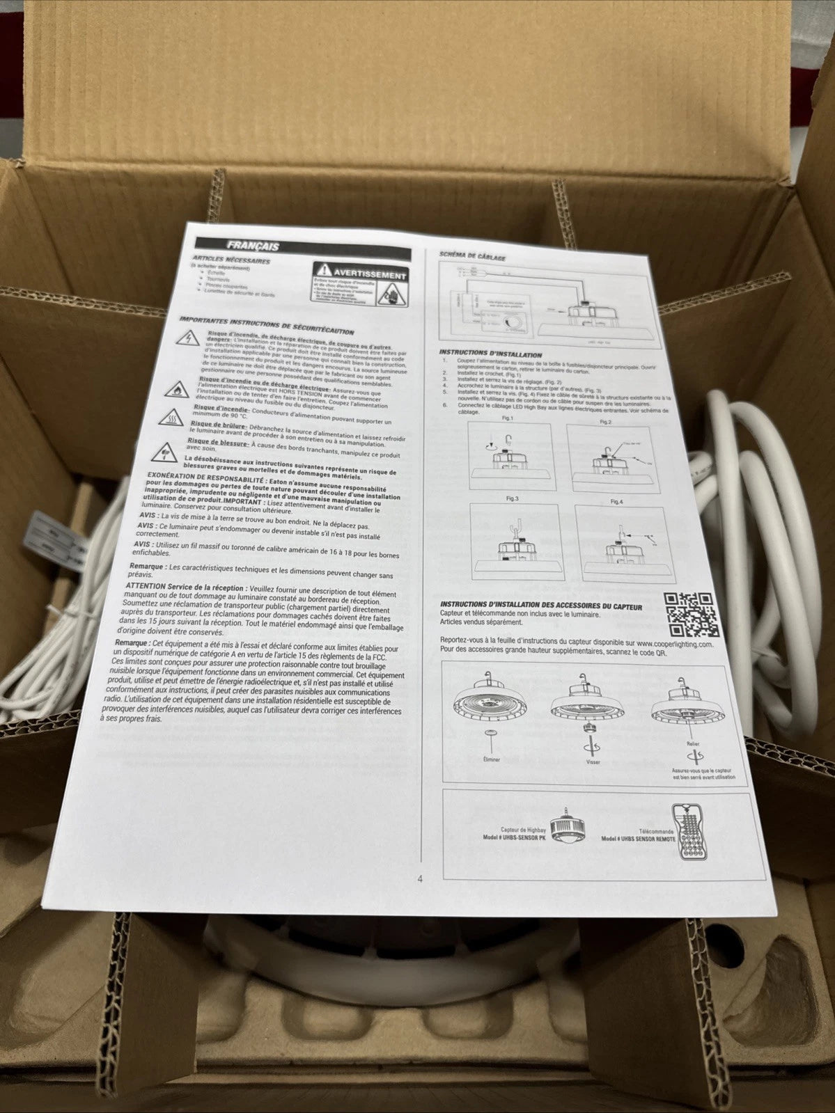 Metalux 13 in. Round 400-watt Equivalent Integrated LED White High Bay Light