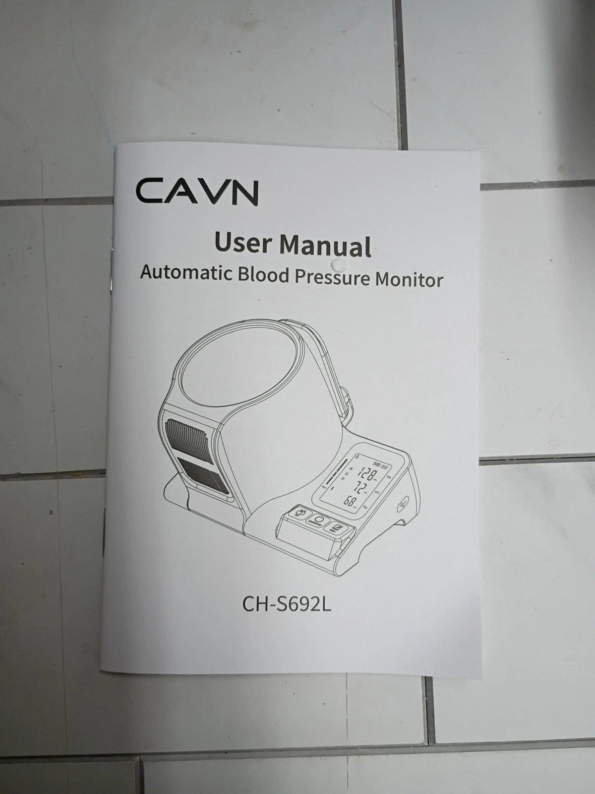 CAVN CH-S692L Blood Pressure Monitor, One-Touch Barrel-Type Open Box