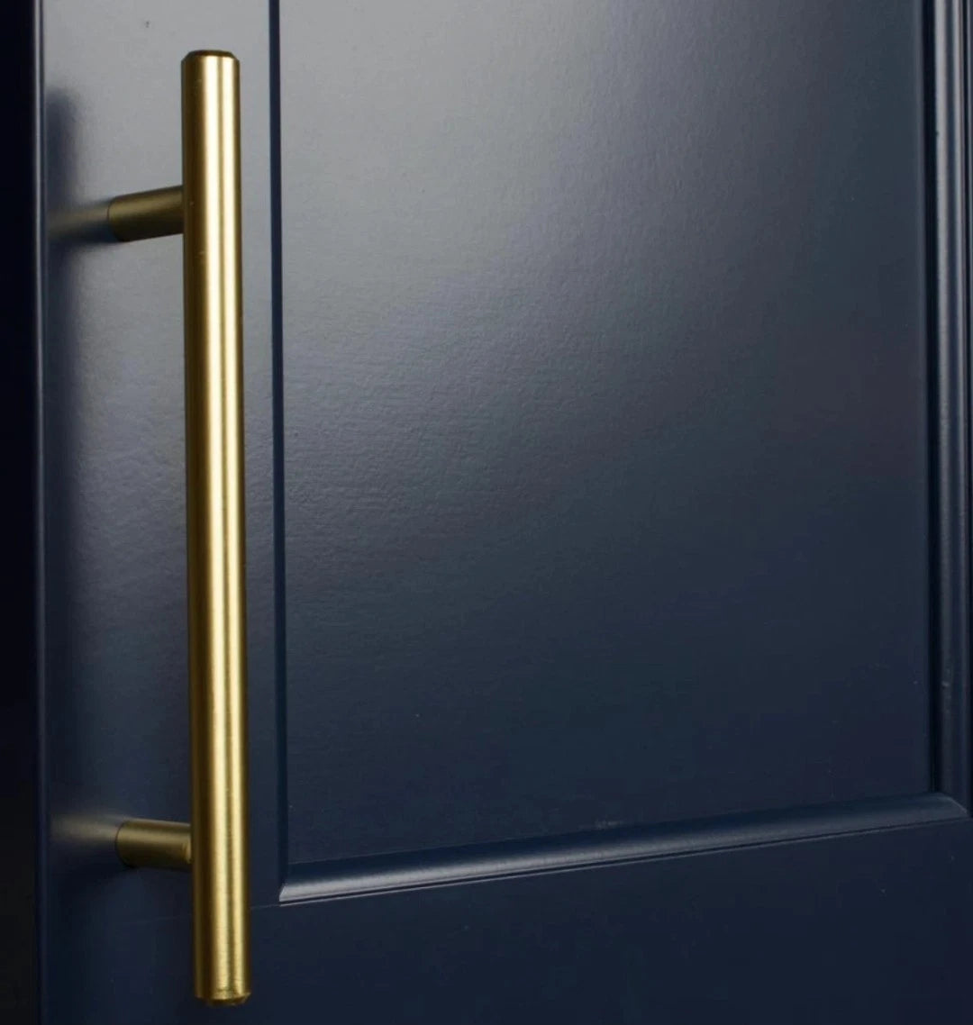 30 Pck GLIDERITE 5 in. C-to-C Satin Gold Solid Handle Bar Cabinet Drawer New