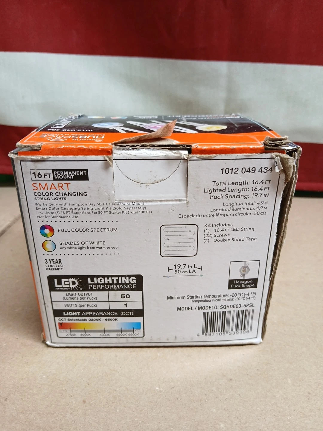 Hampton Bay 10 LED 16.4 ft. EXPANSION KIT