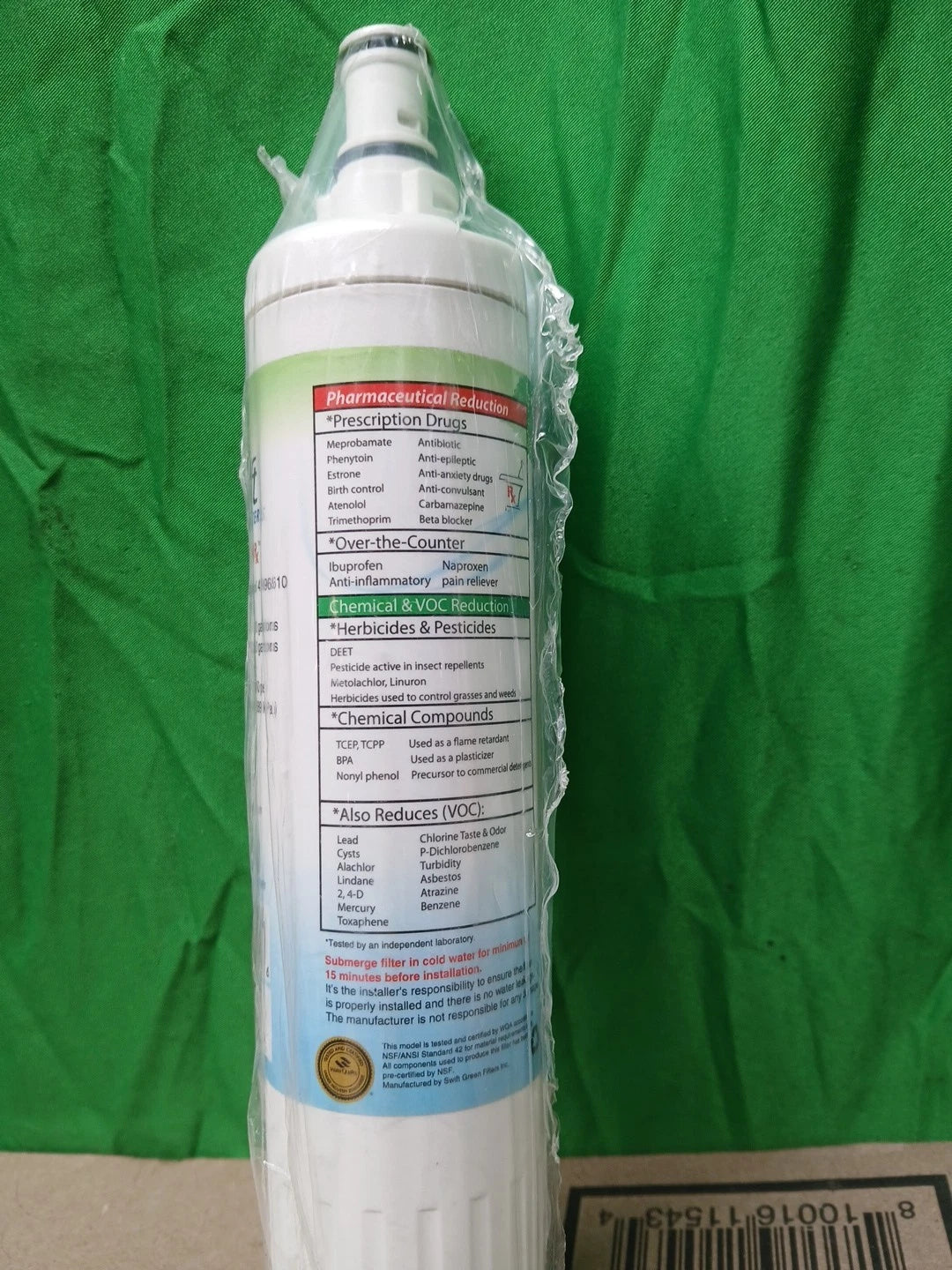 Swift Rx replacement filter for 4396508 4396510 whirlpool refrigerator