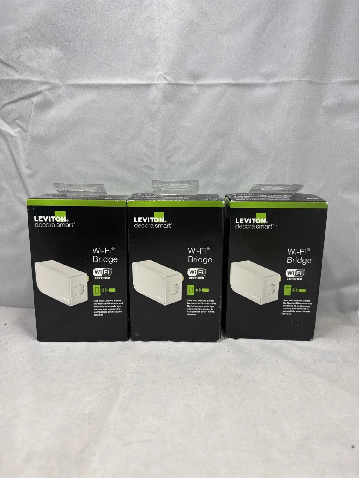 LOT OF 3 Decora Smart Wi-Fi Bridge, Use with DN6HD/DN15S Dimmers and Switches