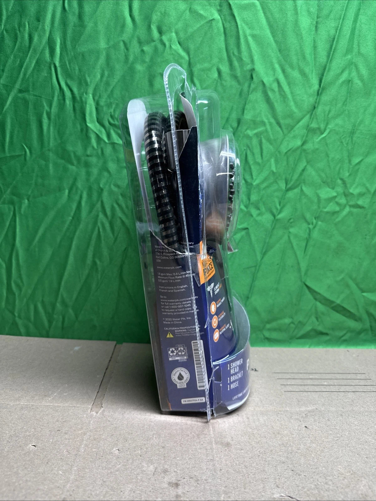Waterpik PowerPulse Massage Hand Held Shower Head Brushed Nickel 7 Settings E10F
