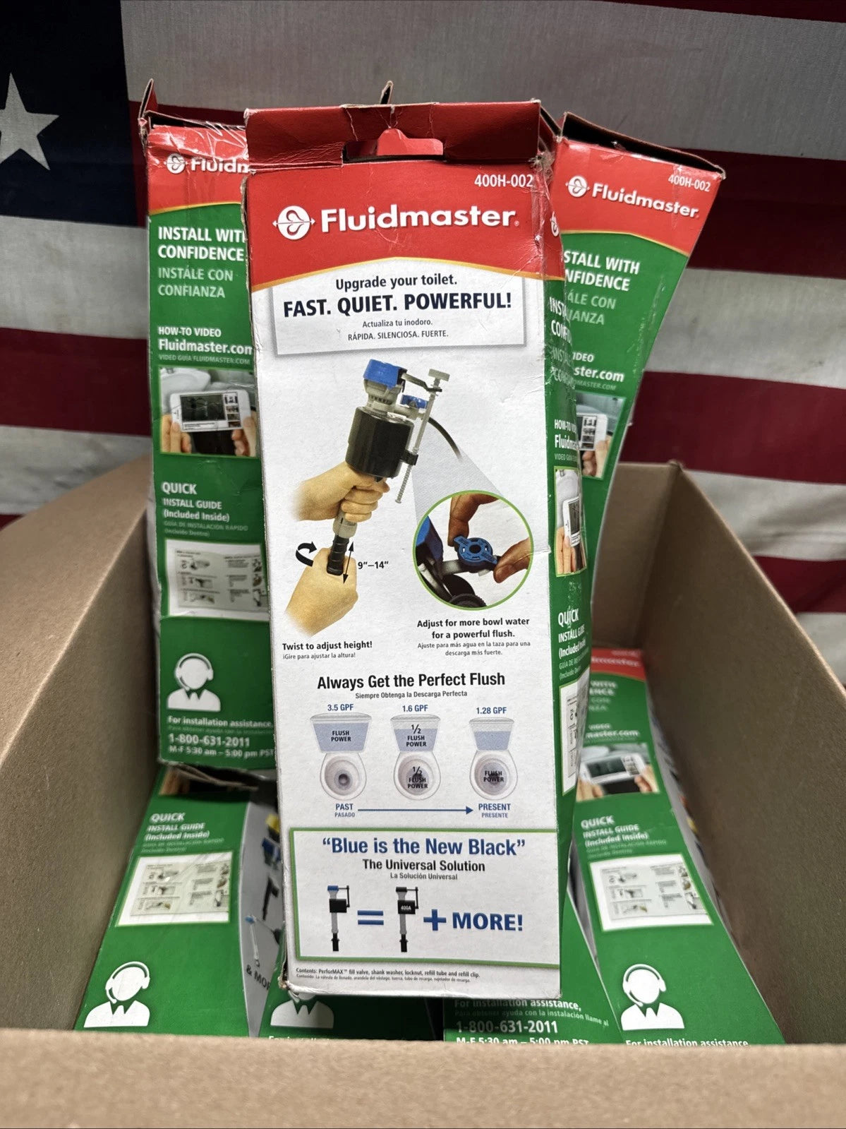 LOT OF 8 Fluidmaster 400H-002 Performax Universal Toilet Fill Valve.