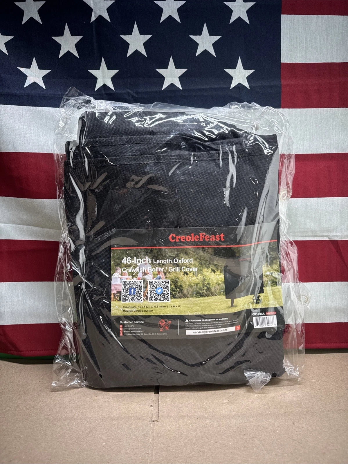 Creole Feast CR1001A Premium Oxford Grill Cover, Waterproof, Heavy-Duty