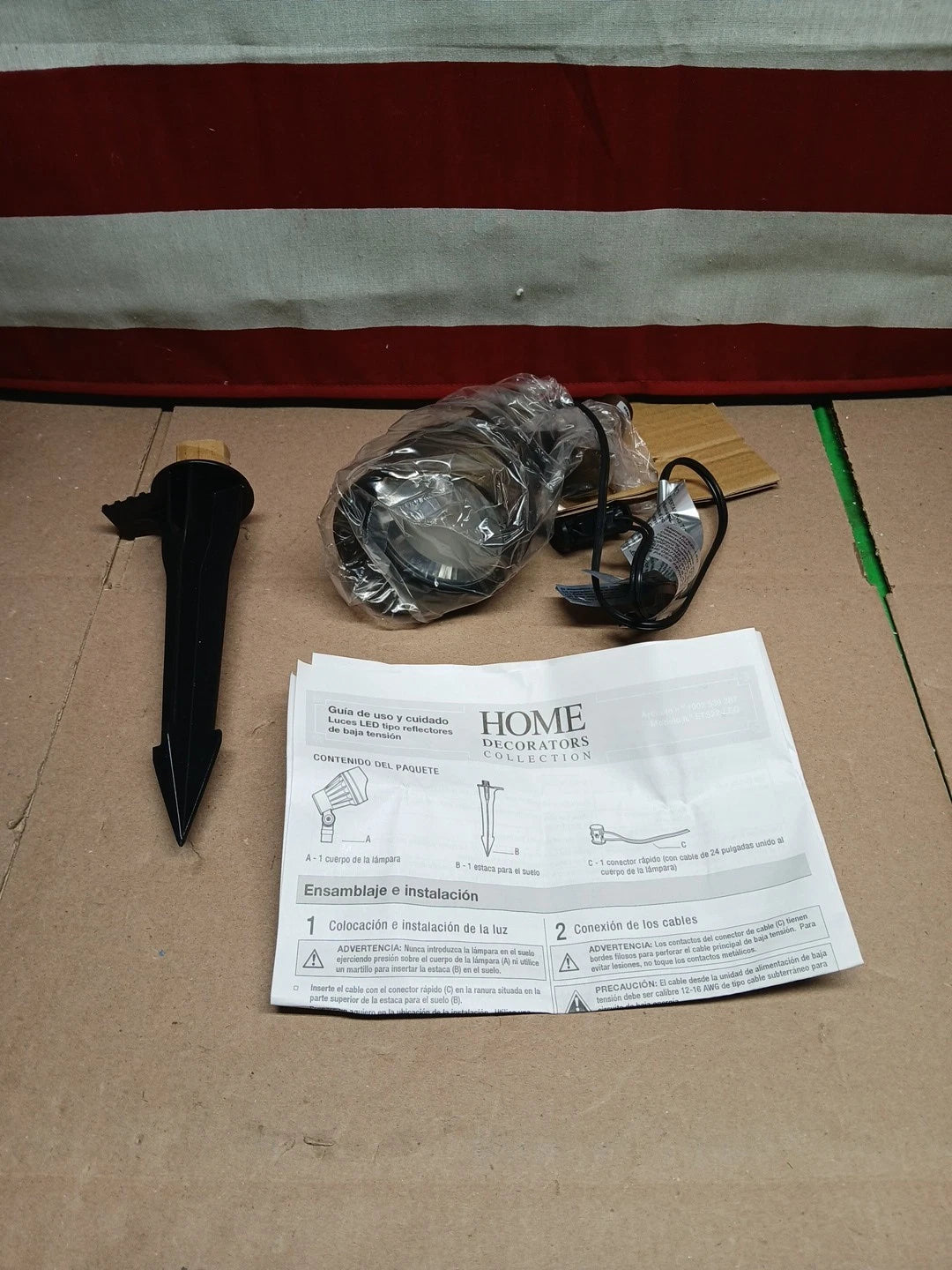 Home Decorators 50-Watt Equivalent Brass Integrated LED Landscape Flood Light