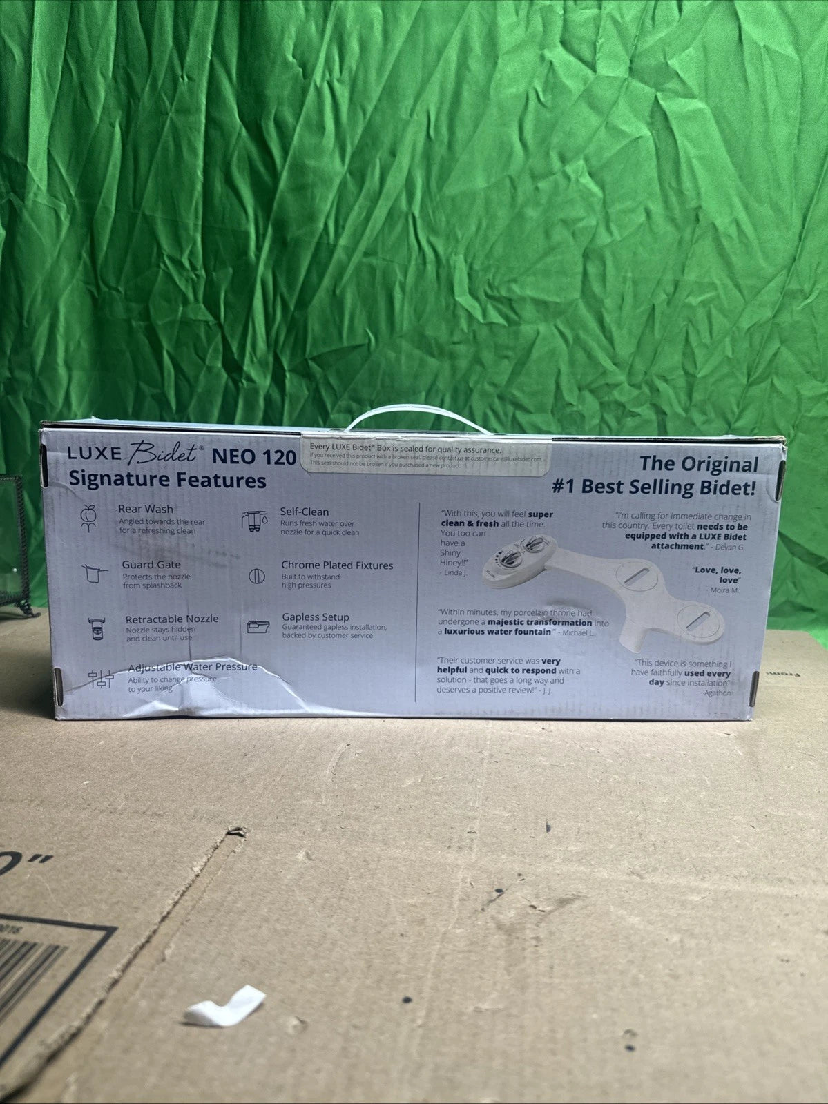 LUXE Bidet NEO 120 - Self-Cleaning Nozzle, Fresh Water Non-Electric Bidet