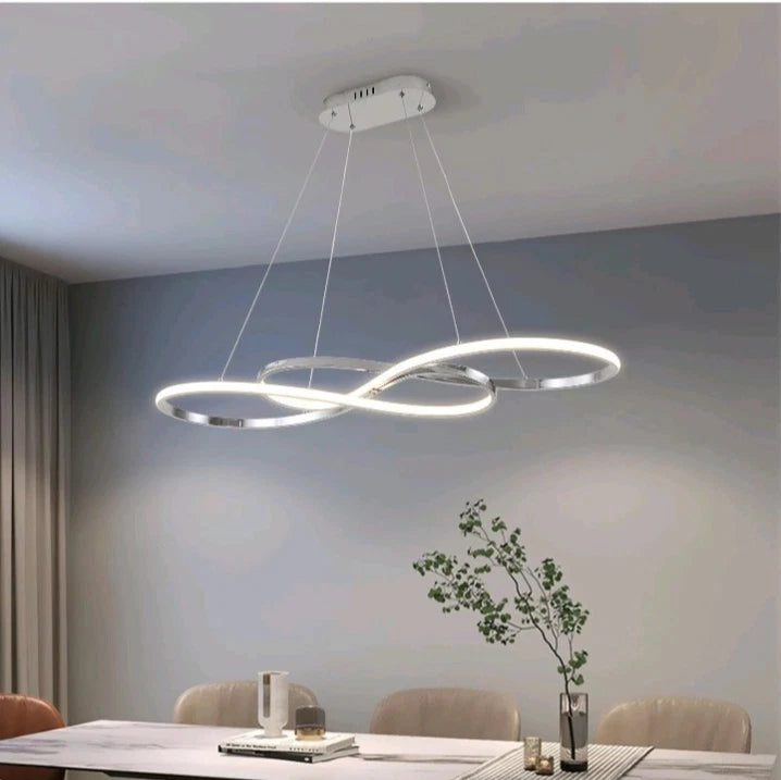 Modern 3000K-6000K Chandelier 39.4 inch 54W Dimmable with Remote Control Ceil...