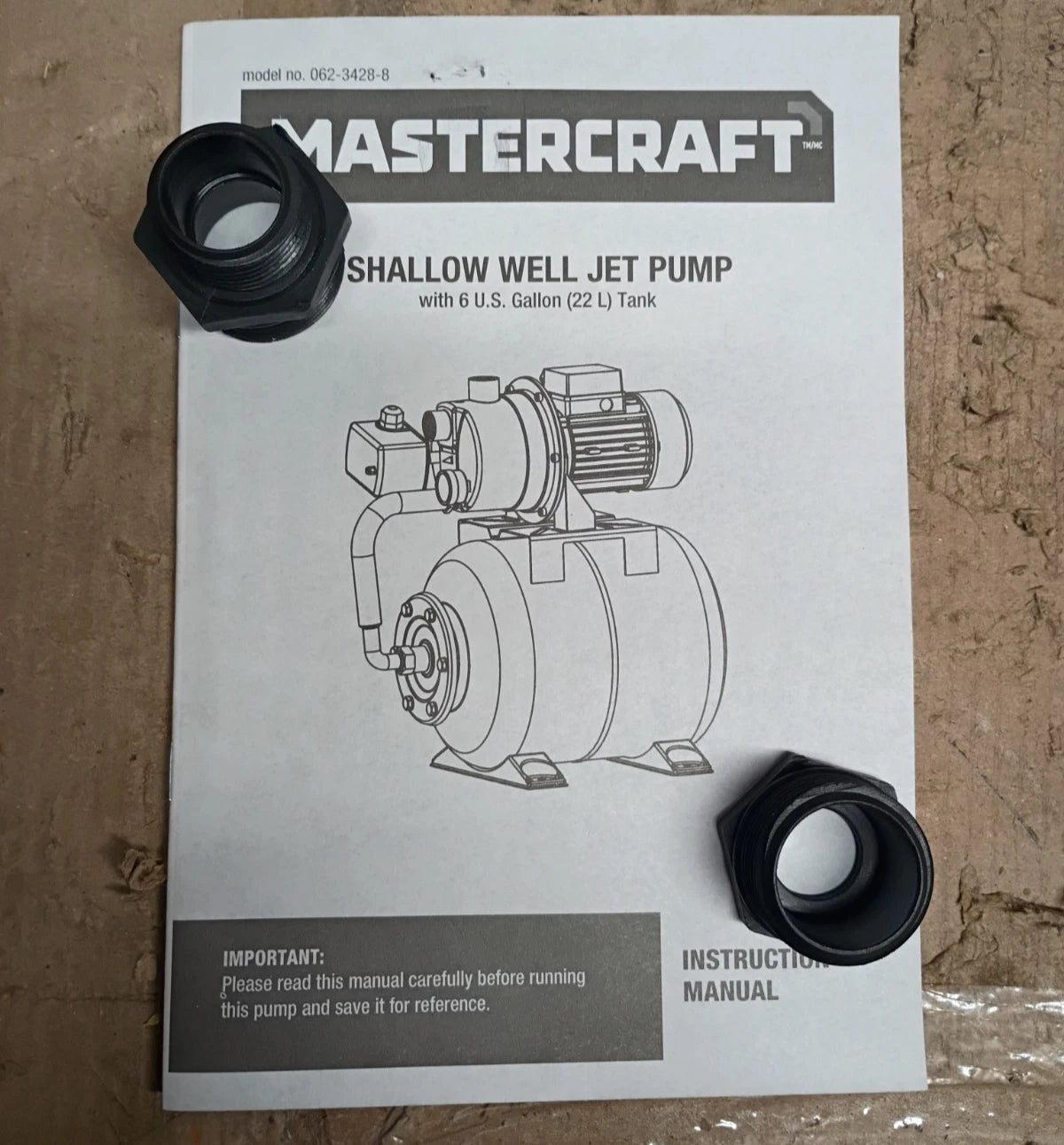 Mastercraft Shallow Well Jet Pump Open Box