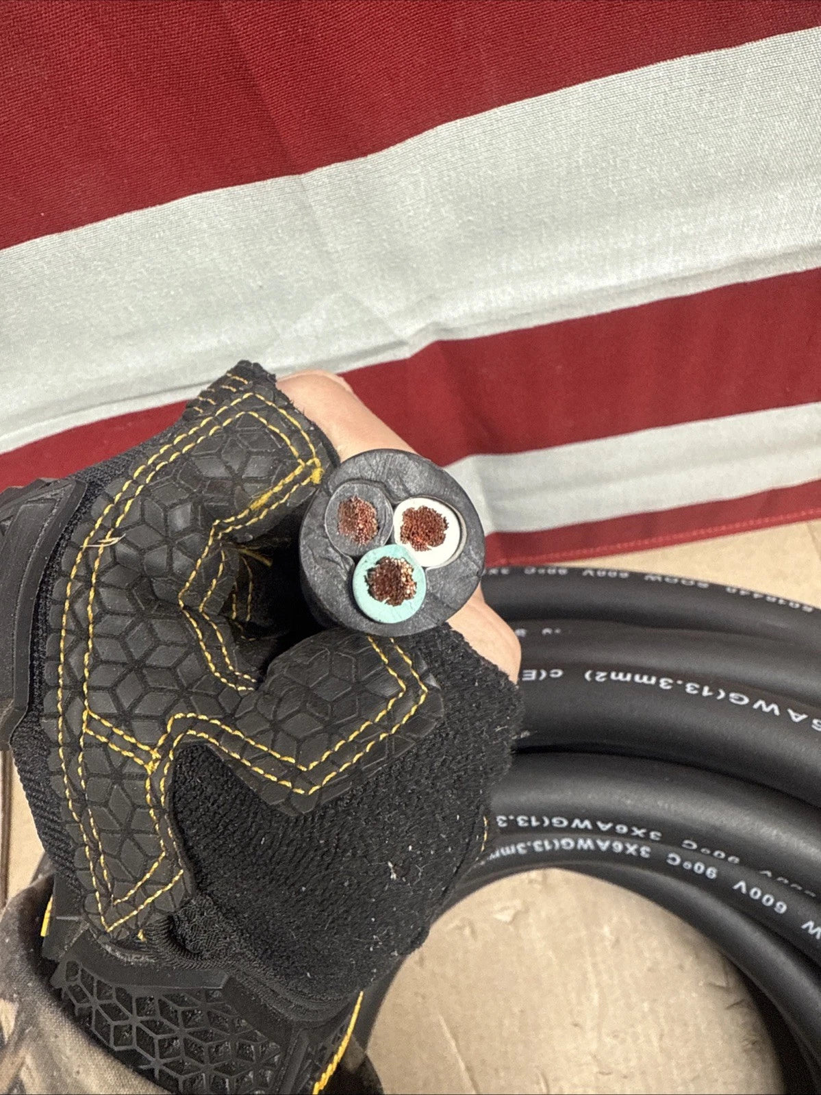 75 FEET WindyNation 6/3 SOOW SO 6 Gauge 3 Conductor Power Cord 600V Cable Wire