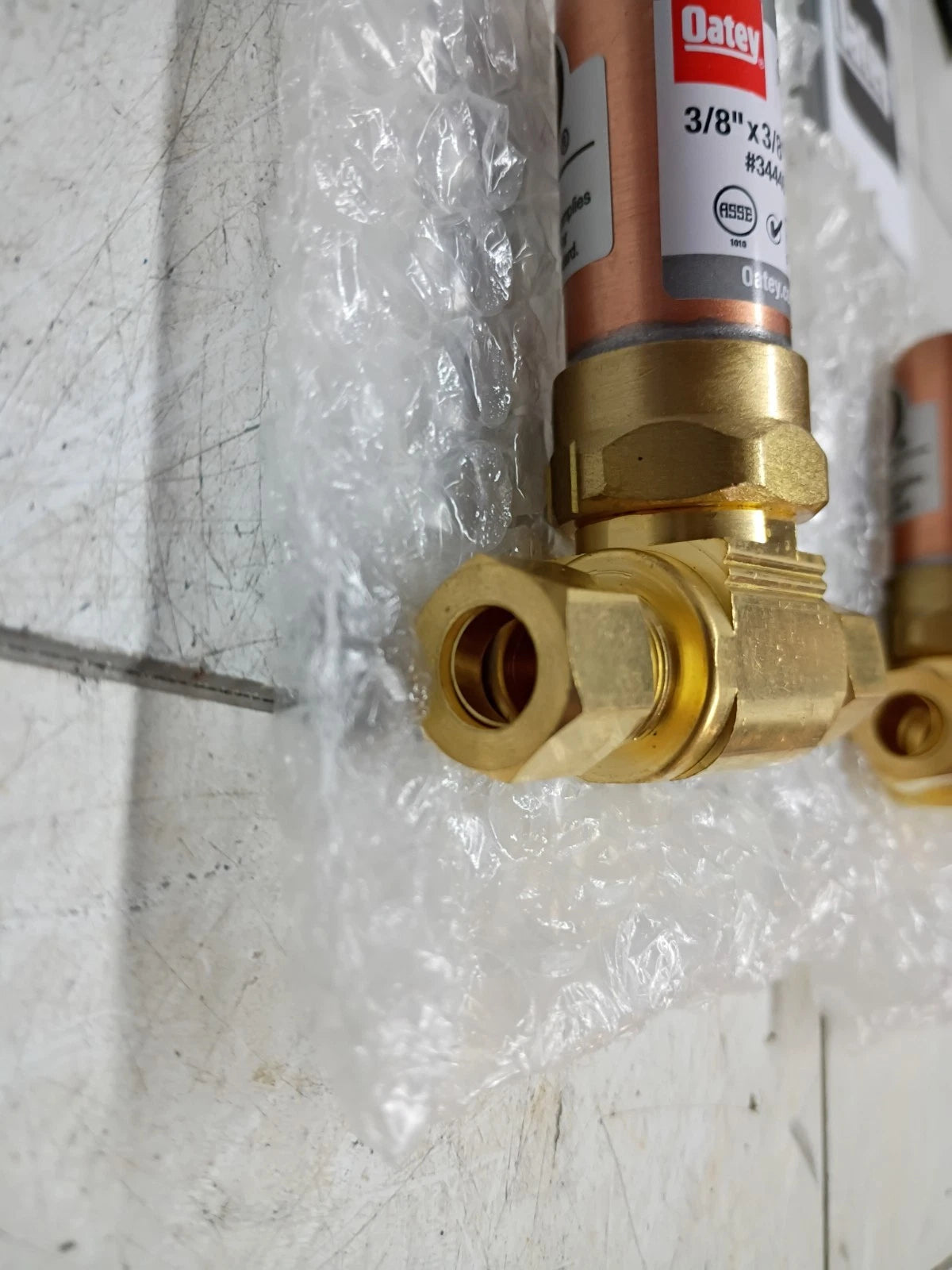 8pk Oatey Quiet Pipes 3/8 in. O.D. Compression Tee AA Hammer Arrestor. Open Box