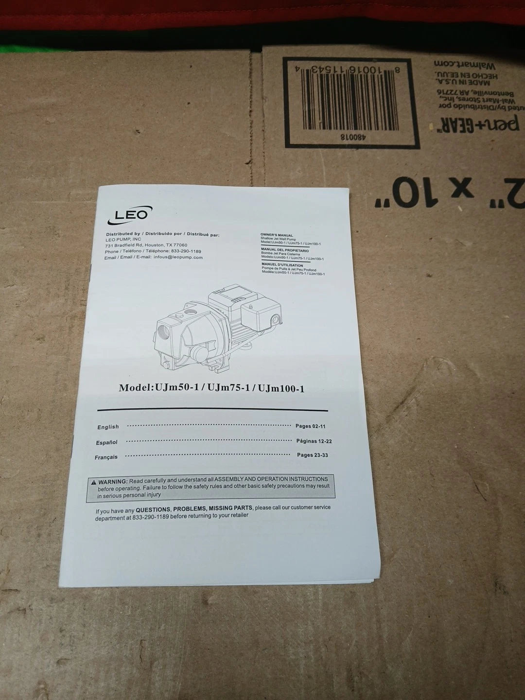 Leo 1 HP 115/230-Volt Cast Iron Shallow Well Jet Pump SJC100-1