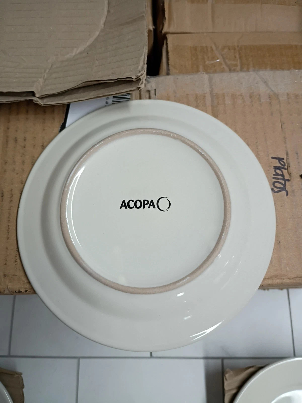 36 Set Acopa Tableware White Bread Plate