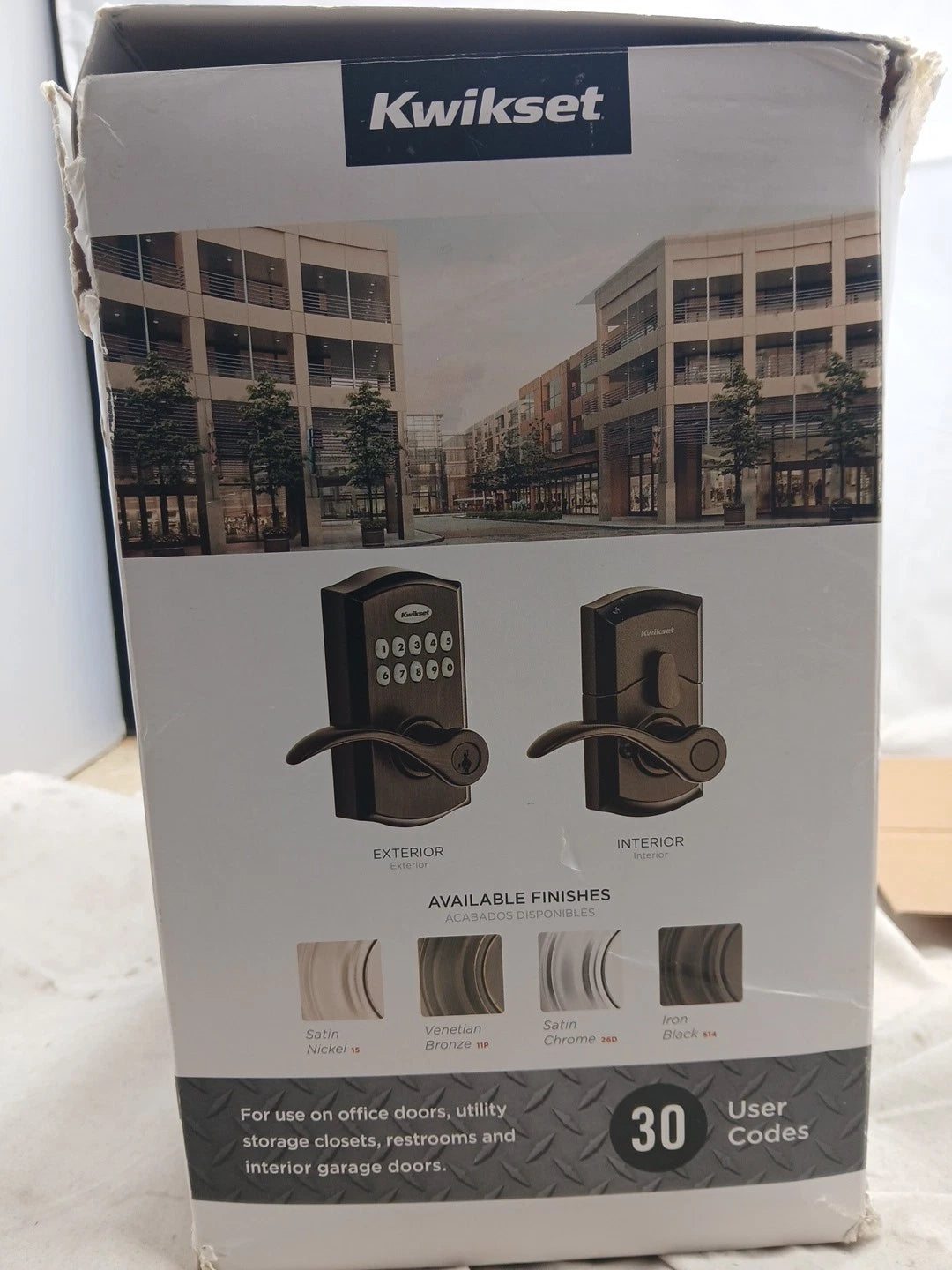Kwikset SmartCode 955 Pembroke Light Commercial 10Button Keypad Electronic OB