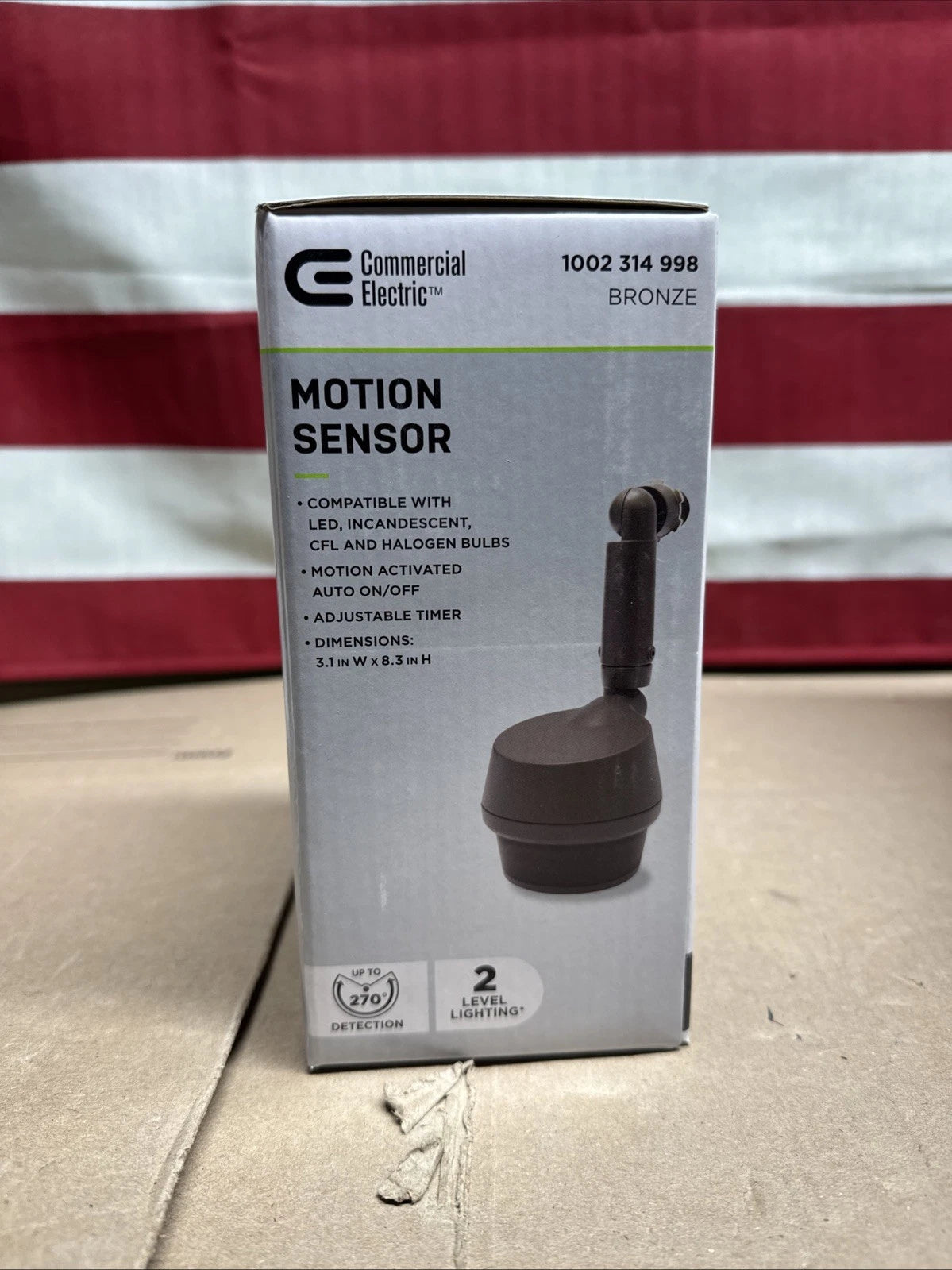 Commercial Electric 270 Degree Replacement Motion Sensor Bronze 1002 314 998