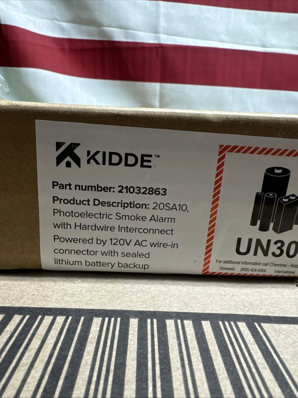 Kidde 20SA10 Hardwired Smoke Detector, 10-Year Battery, Interconnectable