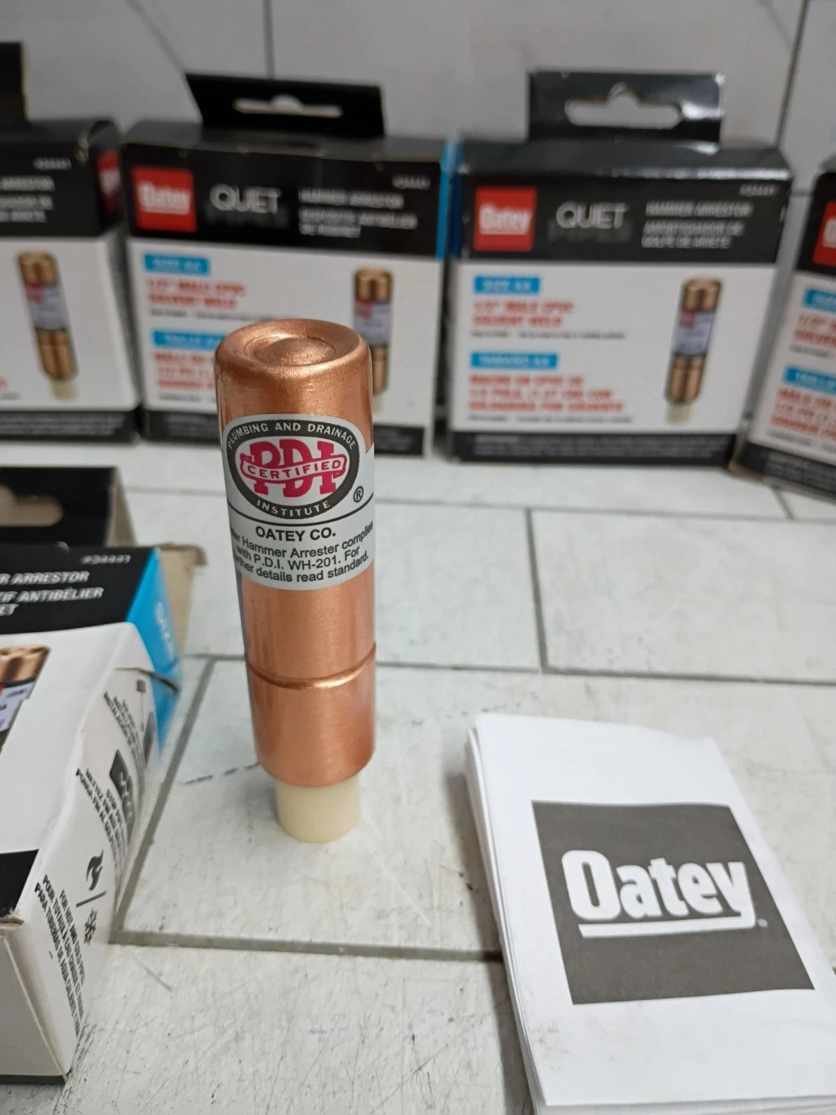 6pk Oatey Quiet Pipes Male Straight AA Hammer Arrestor CPVC 1/2" 34441 OB
