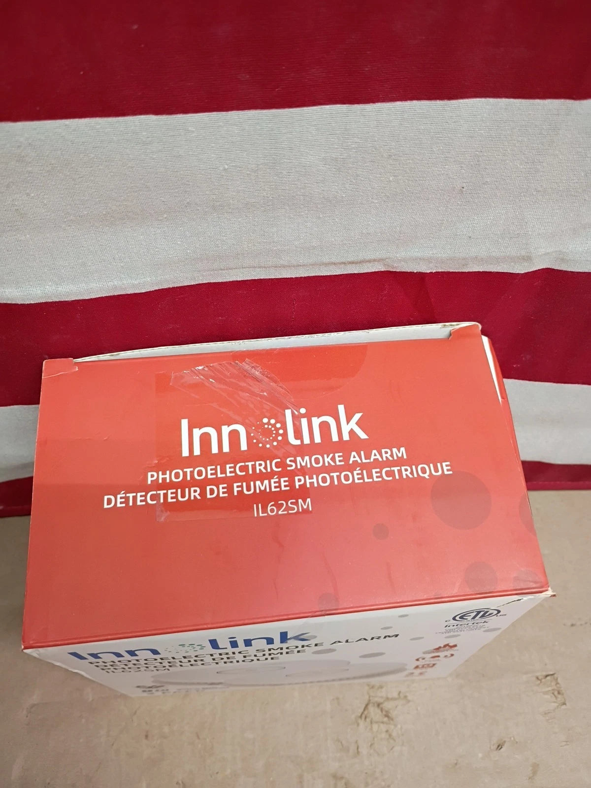 2PK INNOLINK Hard Wired Inter Connected Smoke Detector AC Smoke Alarm DC 9V NOB