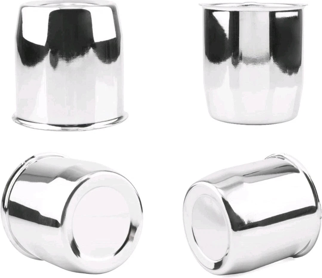 4PCs Rheedal 3.27 Inches Chrome Silver Wheel Cover NEW OPEN BOX
